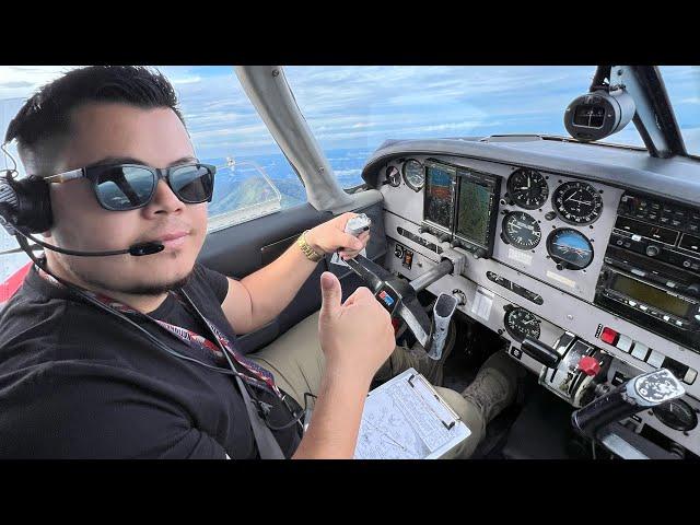 Aterrizaje en  Costa Rica  Aeropuerto Tobías Bolaños TI-AFQ  Pa28