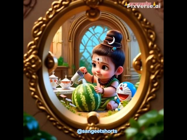 bholenath Dekho mere bachpan ki photo ️ #mahadev  #bholenath #trending #viral #youtubeshorts #ai