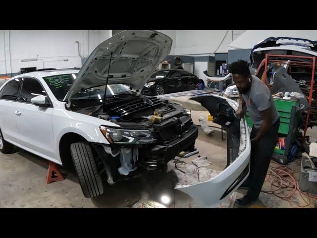 2019 Volkswagen Passat how to take the front bumper and headlight off