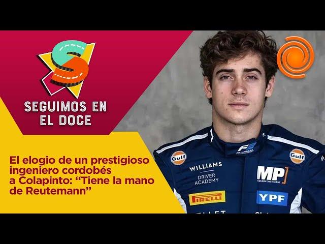 "COLAPINTO ES UNA GRAN SORPRESA EN LA F1", reconoció un prestigioso ingeniero cordobés