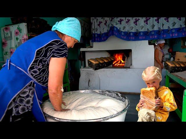 Russian Old Bakery in Old Believers Village. Altai. Russia