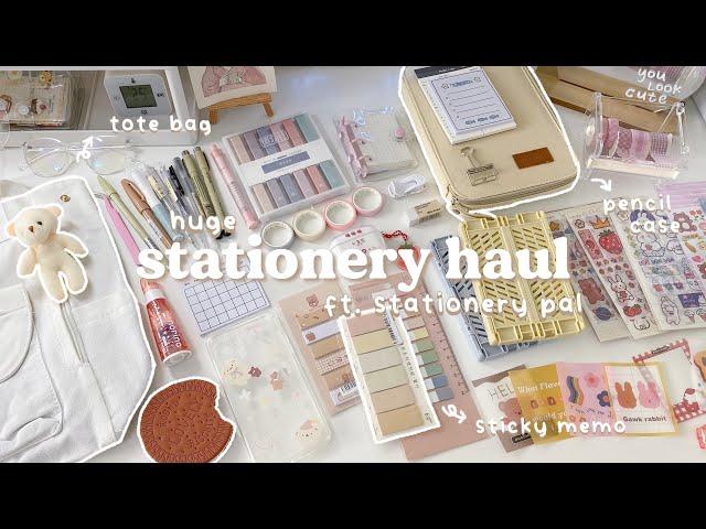 huge stationery haul 2022 ft. stationery pal | cute & pastel 