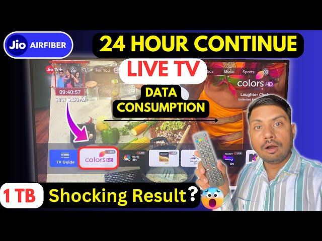 I Survived 24 Hours on Jio Airfiber's Live TV Data Consumption Test Result Are Shocking! 