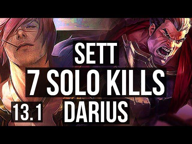 SETT vs DARIUS (TOP) | 7 solo kills, 700+ games, Legendary | EUW Master | 13.1