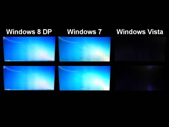 Comparatif des temps de démarrages windows vista, 7 & 8 sur un Vaio