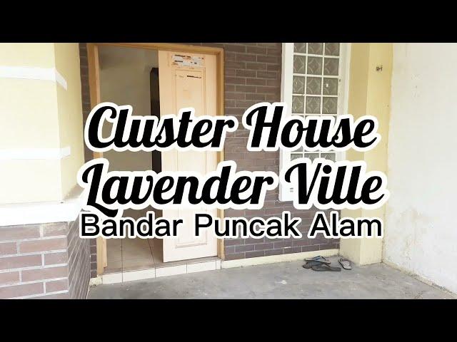 For Sale Front Facing Lake 2 Storey Cluster House Lavender Ville Bandar Puncak Alam.