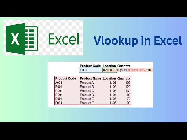 Excel VLOOKUP Made Easy (Step-by-Step)#advance vlookup