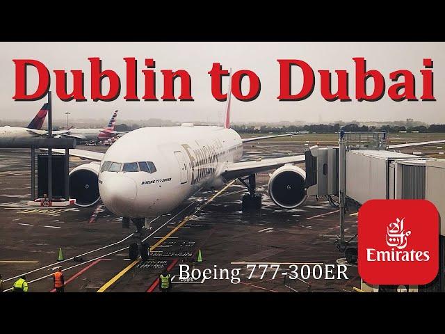 WORLD-CLASS Emirates | Dublin to Dubai | TRIP REPORT | Emirates Boeing 777-300ER Economy | EK162