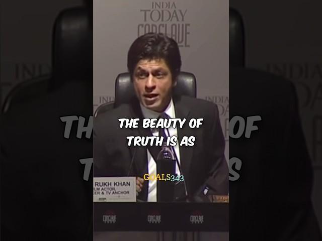 The Beauty of truth..... SRK #shorts #youtubeshorts #short