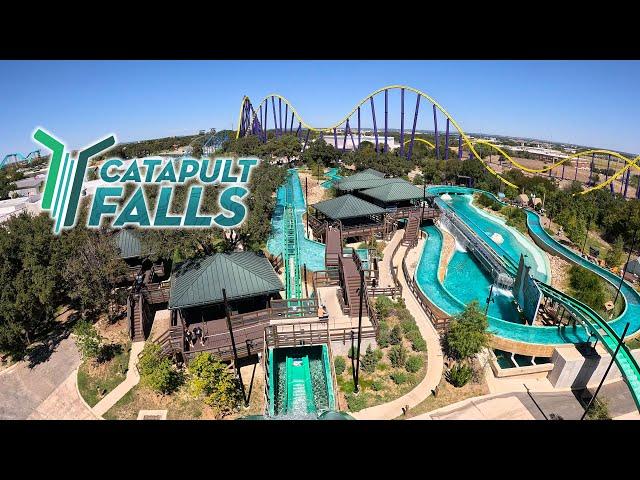 Catapult Falls [4K] Front Seat POV - SeaWorld San Antonio