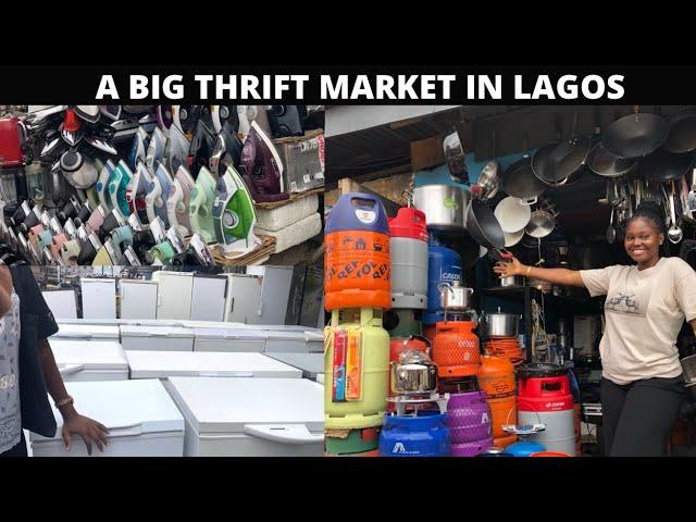 MARKET VLOG | THRIFT (SECOND HAND ) KITCHEN WARE / HOUSEHOLD APPLIANCES MARKET IN NIGERIA