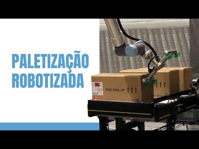 Paletização robotizada com cobots