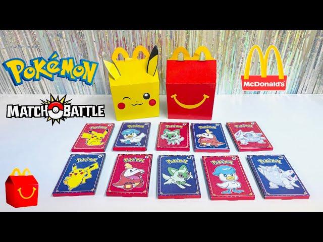 McDonald’s POKÉMON Match Battle Happy Meal Collection! Complete Set Sept. 2023 