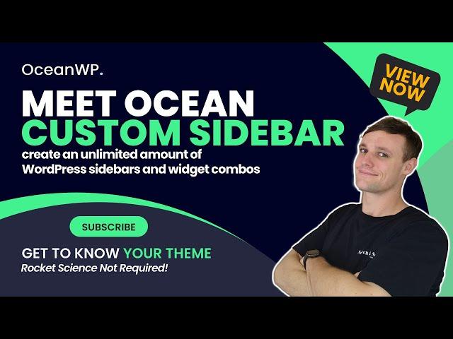  Ocean Custom Sidebar: Create an Unlimited Amount of WordPress Sidebars with OceanWP