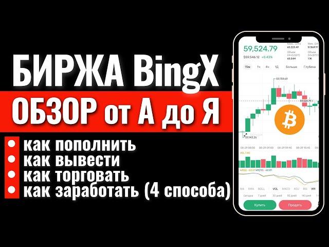 БИРЖА BINGX ОБЗОР: КАК ПОЛЬЗОВАТЬСЯ? Как пополнить, как вывести, как торговать, как зарабатывать?