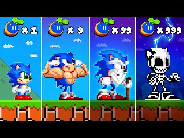 Super Mario Bros. but Seeds Make Sonic the Hedgehog Growing Up