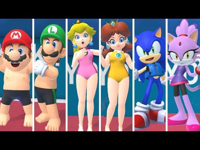 Mario & Sonic at the Olympic Games Tokyo 2020 - Swimming (All Characters)