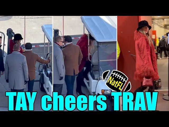 Taylor Swift shows up at Arrowhead Stadium to cheer on Travis Kelce before Chiefs game