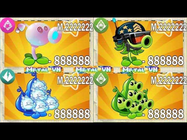 Best Strategy Plants vs Zombies 2 | MetalVN | Team Plants Random Max Level Fizi vs 999 Zombies #255