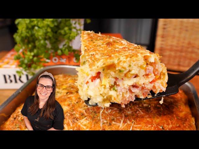 TORTA SALGADA SIMPLES E DELICIOSA! Mexeu ta pronto! Torta salgada massa fofinha