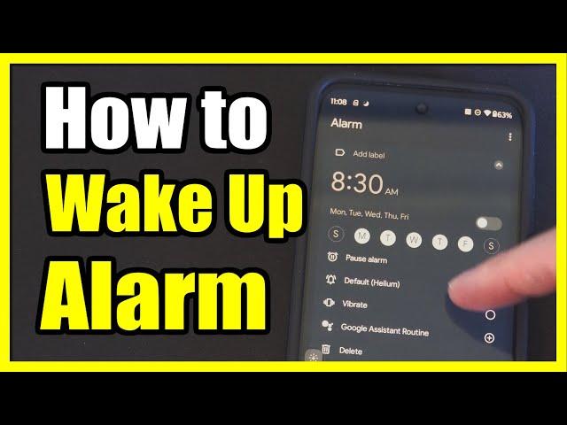 How to Start an Alarm on your Android Phone (Wake Up Timer)