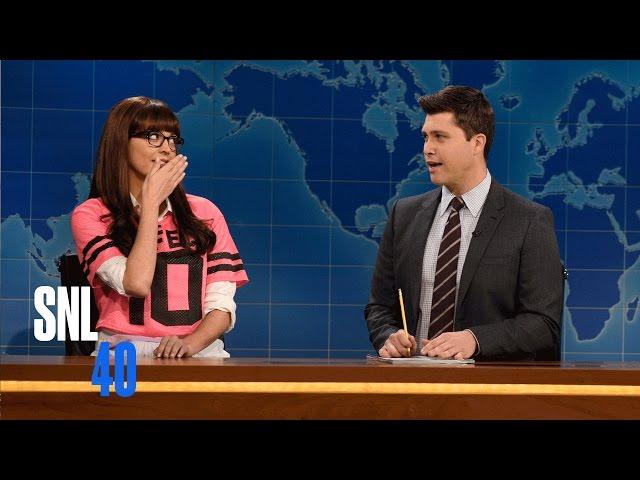 Weekend Update: One-Dimensional Female Character On The Super Bowl - SNL