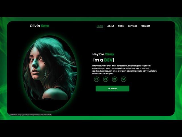 Create A Responsive Portfolio Website Using HTML CSS and JS - Easy Tutorial