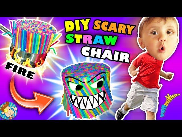 DIY Baby Chair of Straws! Vlog