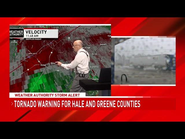 Live ABC 33/40 Tornado Coverage - March 25, 2021