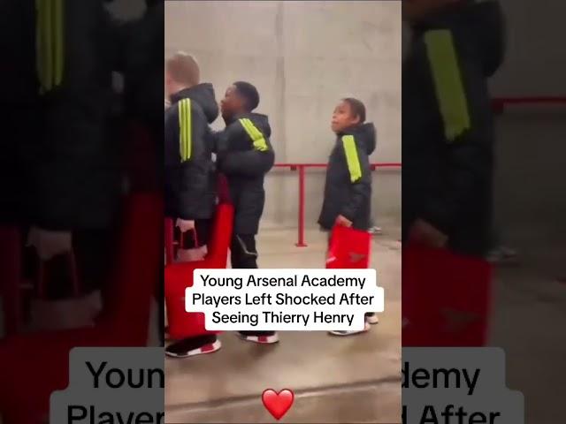 Young academy kids ran into Thierry Henry last night