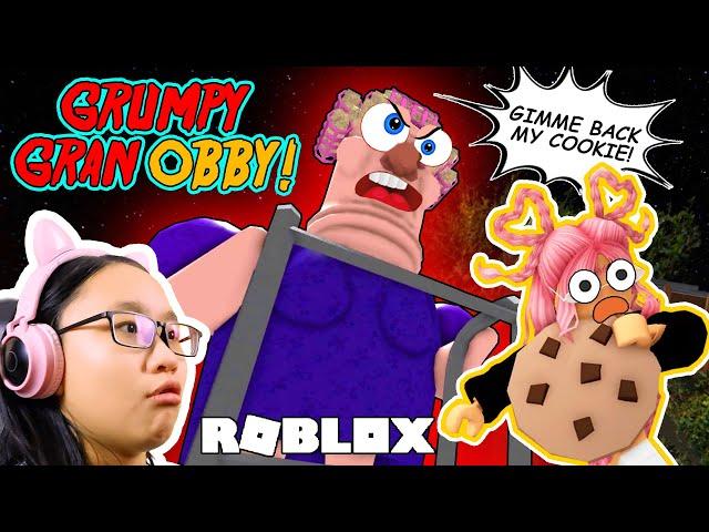 Grumpy Gran Obby in ROBLOX - We Stole Granny's COOKIE!!!