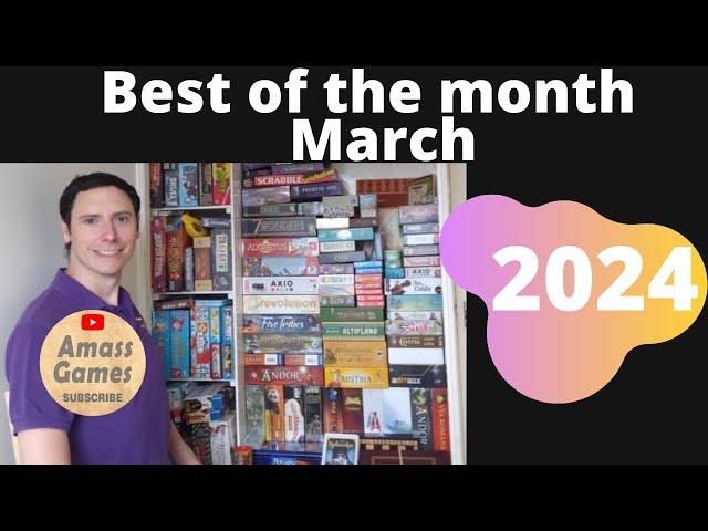 Best of the month March 2024 BotM AmassGames #boardgame #tabletop #tableideas #games #gamers