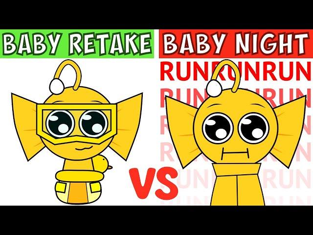 Incredibox Sprunki Retake BABIES BONUS Normal VS Night