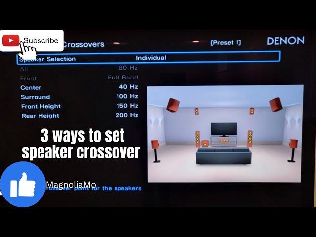 How to correctly set speaker crossovers in your receiver/processor