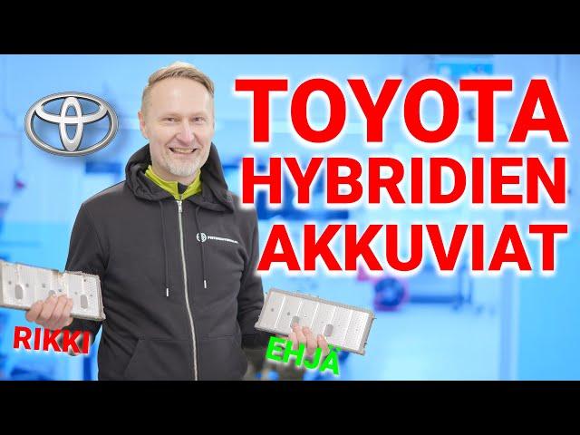 591. Toyotan hybridiakkujen ongelmia ovat kosteusvauriot ja heikko jäähdytys