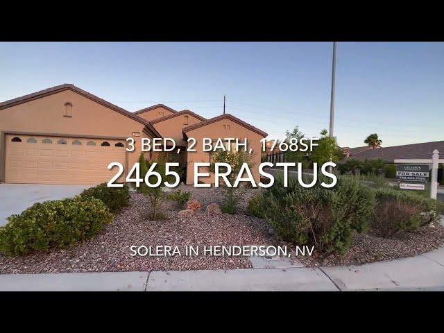 2465 Erastus Dr., Henderson, NV 89044- BUYER TOUR