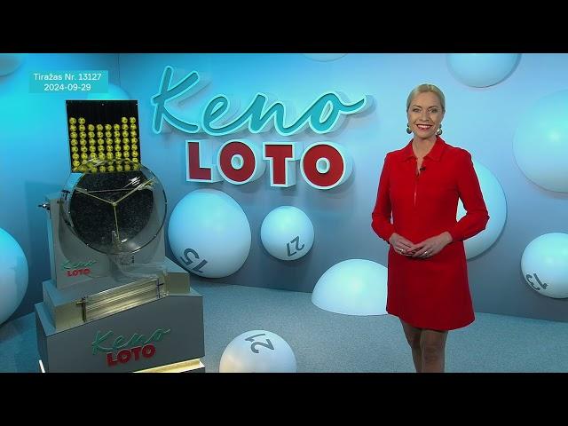 DIENOS LOTO 118 tiražas / KENOLOTO 13127 tiražas / JĖGA 7995 (2024 09 29)