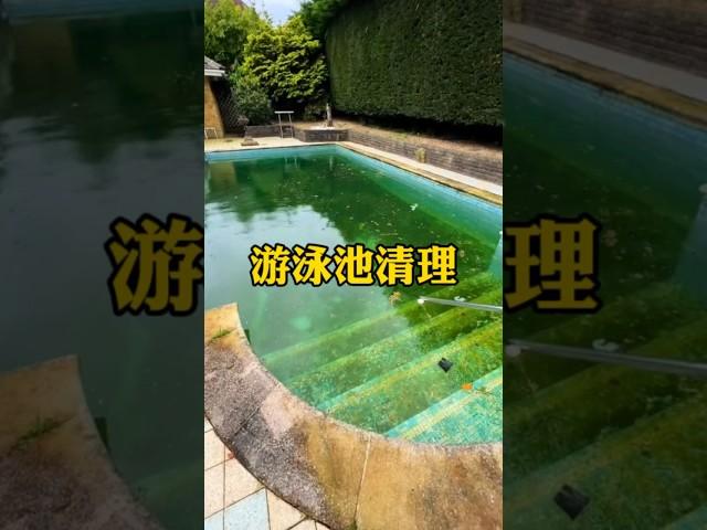 清洗游泳池并不需要把水放干 #科普