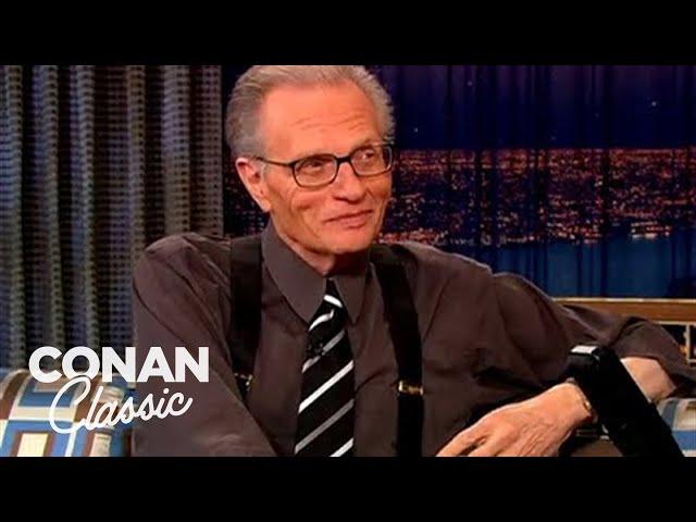 Larry King Coaches Conan On His Interview Technique | Late Night with Conan O’Brien