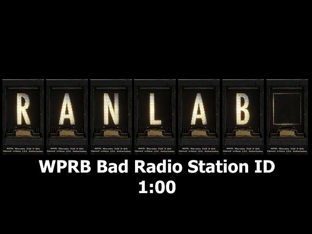 WPRB Bad Radio Station ID