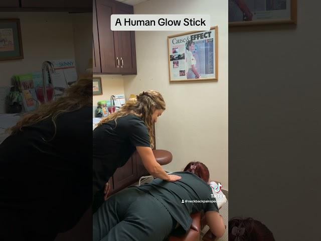 Neck and Back Pain Specialist: A Human Glow Stick