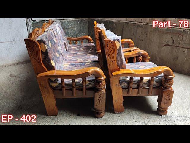 Pineapple design sofa set | wooden sofa set | EP.402 | P-78 | sri maari furnitures | mari furniture