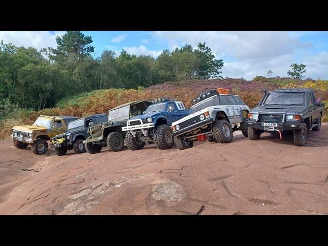 RC Trail Trucks - Group Crawl - Boomracing BRX01 - Tamiya Bruiser - Roc Hobby - TRX-4 - Carisma SCA