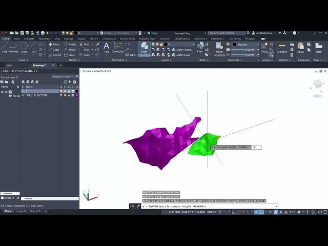 Display a camera view | CAMERA | AutoCAD Tips in 60 seconds