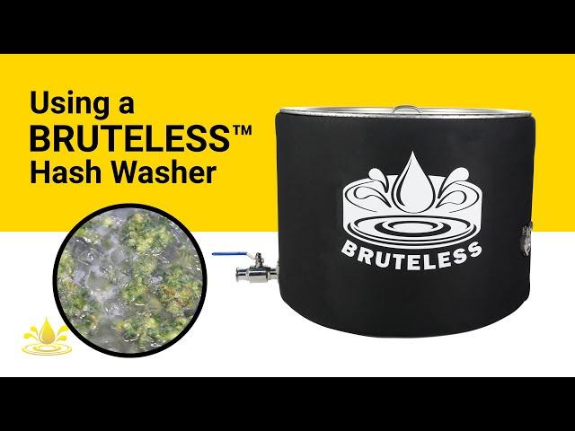 Washing Chem D Bubble Hash in a Bruteless™ Vessel