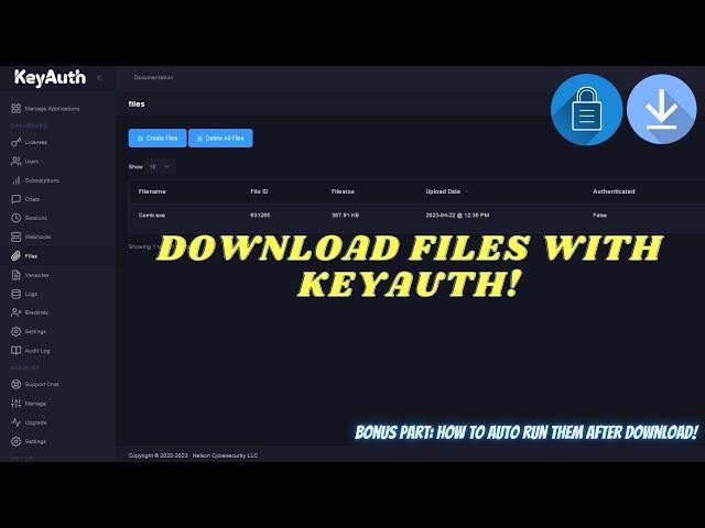 How To Download Files Using KeyAuth