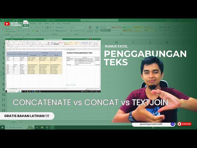 CONCATENATE vs CONCAT vs TEXTJOIN di Excel – Fungsi Penggabungan Teks yang Efisien?