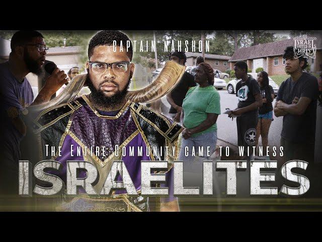 Captain Nahshon Brings the Entire Community to Witness the Israelites