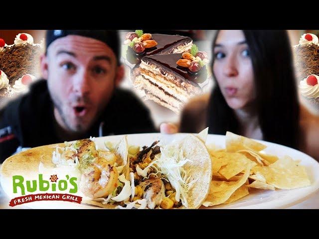 THE RUBIOS TACO PARTY! (OUR FIRST TIME EATING VEGAN CAKE)