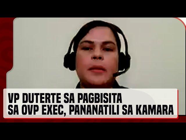 VP Sara Duterte, mananatili sa Batasang Pambansa complex hanggang Nov.  25